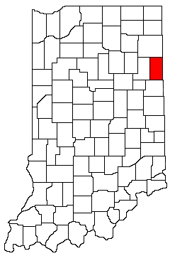Adams County Indiana Location Map