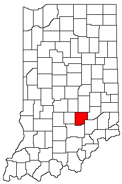 Bartholomew County Indiana Location Map