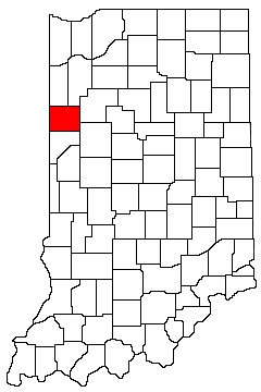 Benton County Indiana Location Map