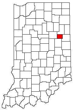 Blackford County Indiana Location Map