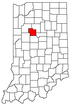 Carroll County Indiana Location Map