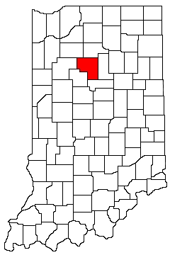 Cass County Indiana Location Map