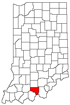 Crawford County Indiana Location Map
