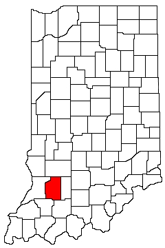 Daviess County Indiana Location Map