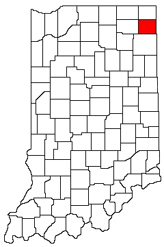 DeKalb County Indiana Location Map