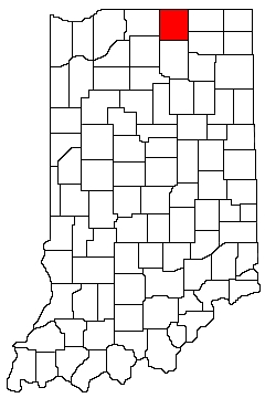 Elkhart County Indiana Location Map