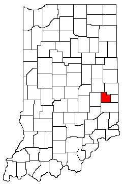 Fayette County Indiana Location Map