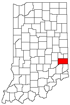 Franklin County Indiana Location Map