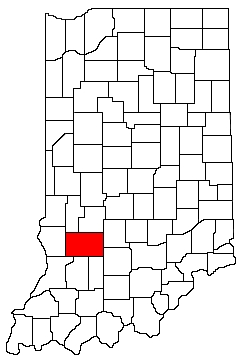Greene County Indiana Location Map