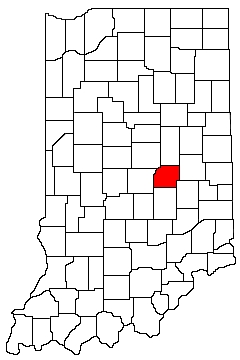 Hancock County Indiana Location Map