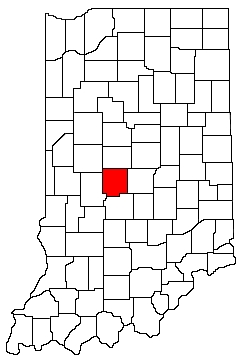Hendricks County Indiana Location Map
