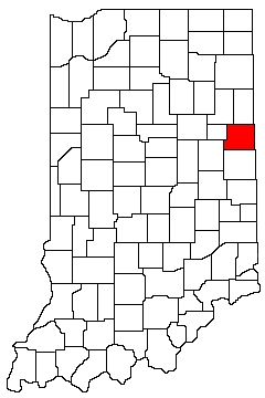 Jay County Indiana Location Map