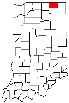 Lagrange County Indiana Location Map