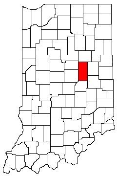 Madison County Indiana Location Map