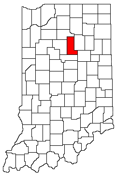 Miami County Indiana Location Map