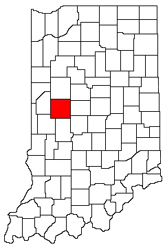 Montgomery County Indiana Location Map