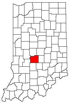 Morgan County Indiana Location Map