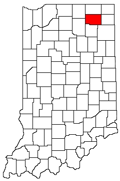 Noble County Indiana Location Map