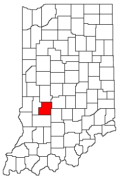 Owen County Indiana Location Map