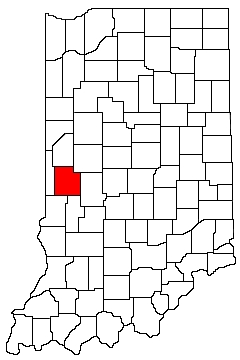 Parke County Indiana Location Map