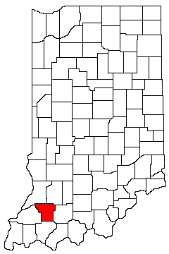 Pike County Indiana Location Map