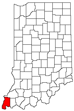 Posey County Indiana Location Map