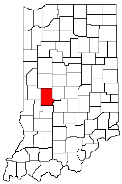 Putnam County Indiana Location Map