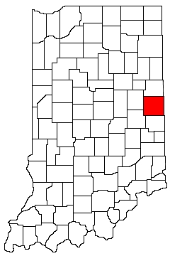 Randolph County Indiana Location Map