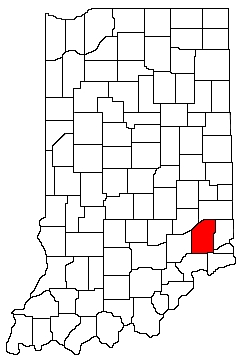 Ripley County Indiana Location Map
