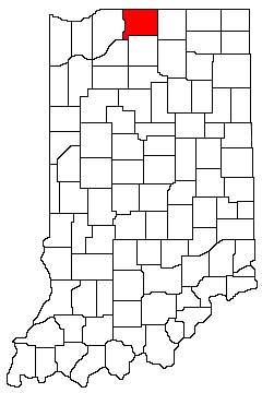 Saint Joseph County Indiana Location Map