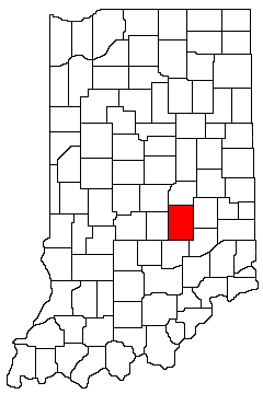 Shelby County Indiana Location Map
