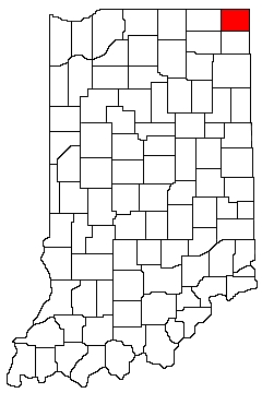 Steuben County Indiana Location Map