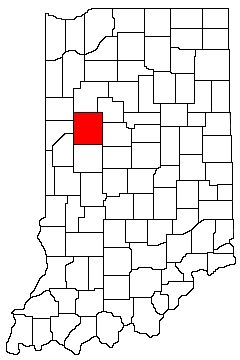Tippecanoe County Indiana Location Map