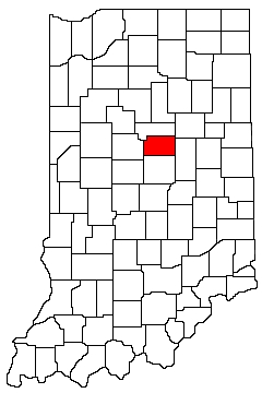 Tipton County Indiana Location Map