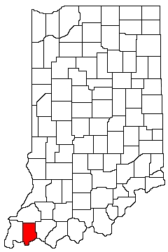 Vanderburgh County Indiana Location Map
