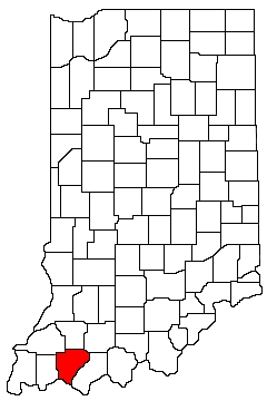 Warrick County Indiana Location Map