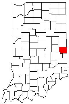 Wayne County Indiana Location Map