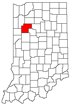 White County Indiana Location Map