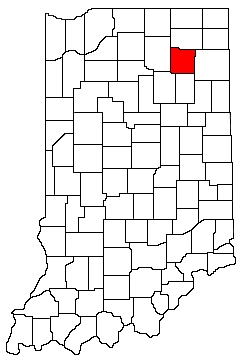 Whitley County Indiana Location Map