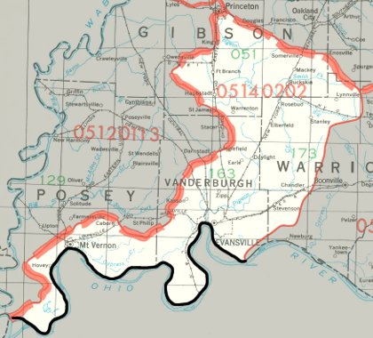 Highland-Pigeon Watershed map