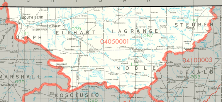 St Joseph (Michigan) Watershed map