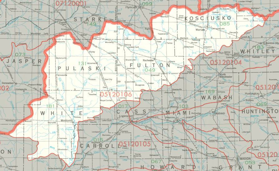Tippecanoe Watershed map
