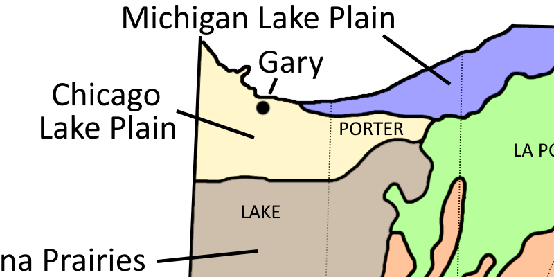 Chicago Lake Plain Ecoregion Map