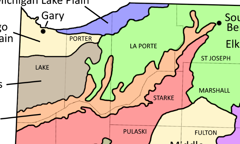 Kankakee Marsh Ecoregion Map