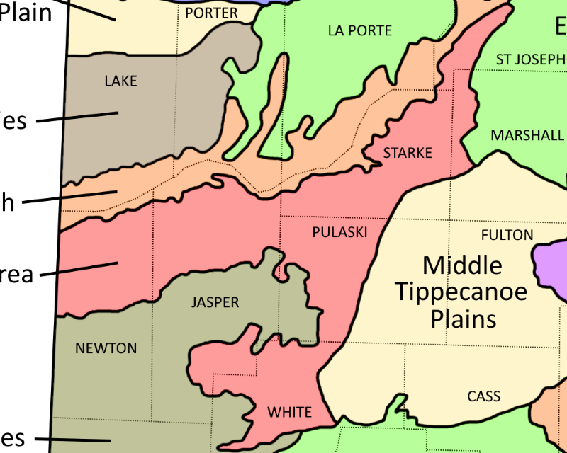 Kankakee Sand Area Ecoregion Map