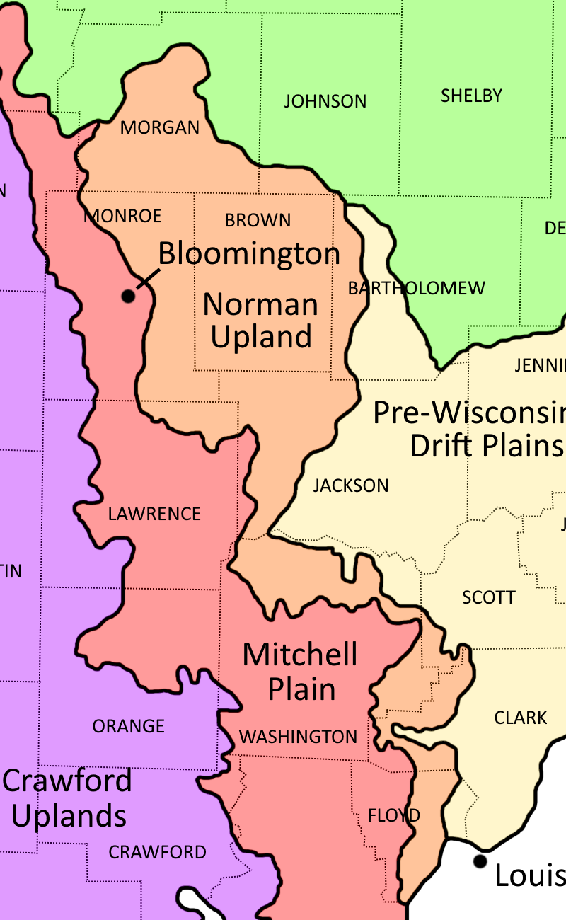 Norman Upland Ecoregion Map