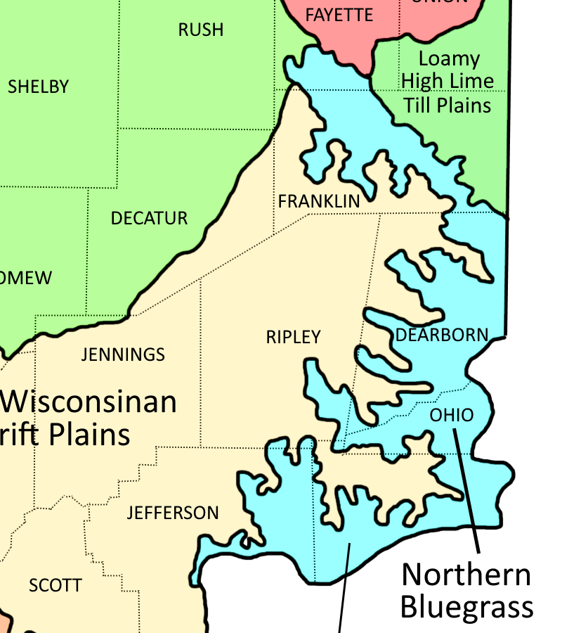 Northern Bluegrass Ecoregion Map